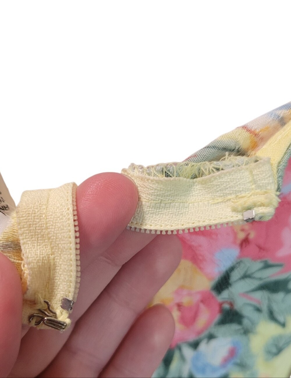 Vintage K Petite Yellow Floral Midi Sundress - Picture 6 of 10
